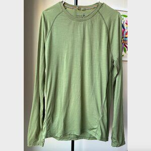 Smartwool Men's	All-Season Merino Long-Sleeve Base Layer Top in Green - Size S